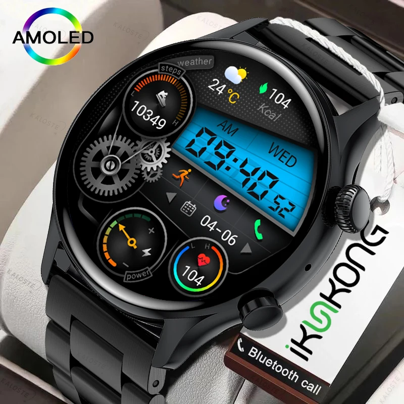 

New 390*390 Screen Smart Watch Always Display The Time Bluetooth Call Sports Fitness Tracker NFC Smartwatch For Men Android IOS