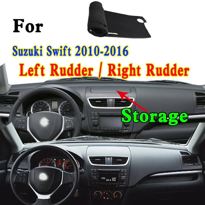 

For Maruti Suzuki Swift Mk4 2010-2016 RS416 Accessories Dashmat Dashboard Cover Instrument Panel Sunscreen Protective Pad