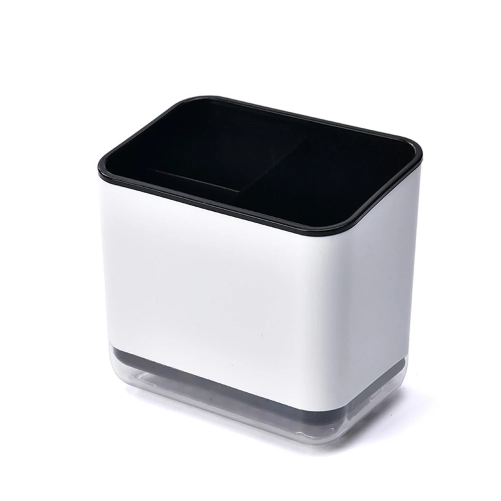 Многофункциональный сливной стеллаж для хранения столовых приборов с двойным