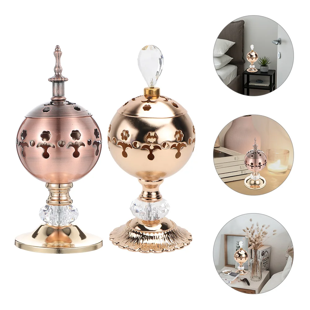 

Burner Holdermetal Vintage Votive Cone Catholic Aromatherapy Ornaments Holders Arabian Frankincense Pot Mabkhara Bakhoor Eid