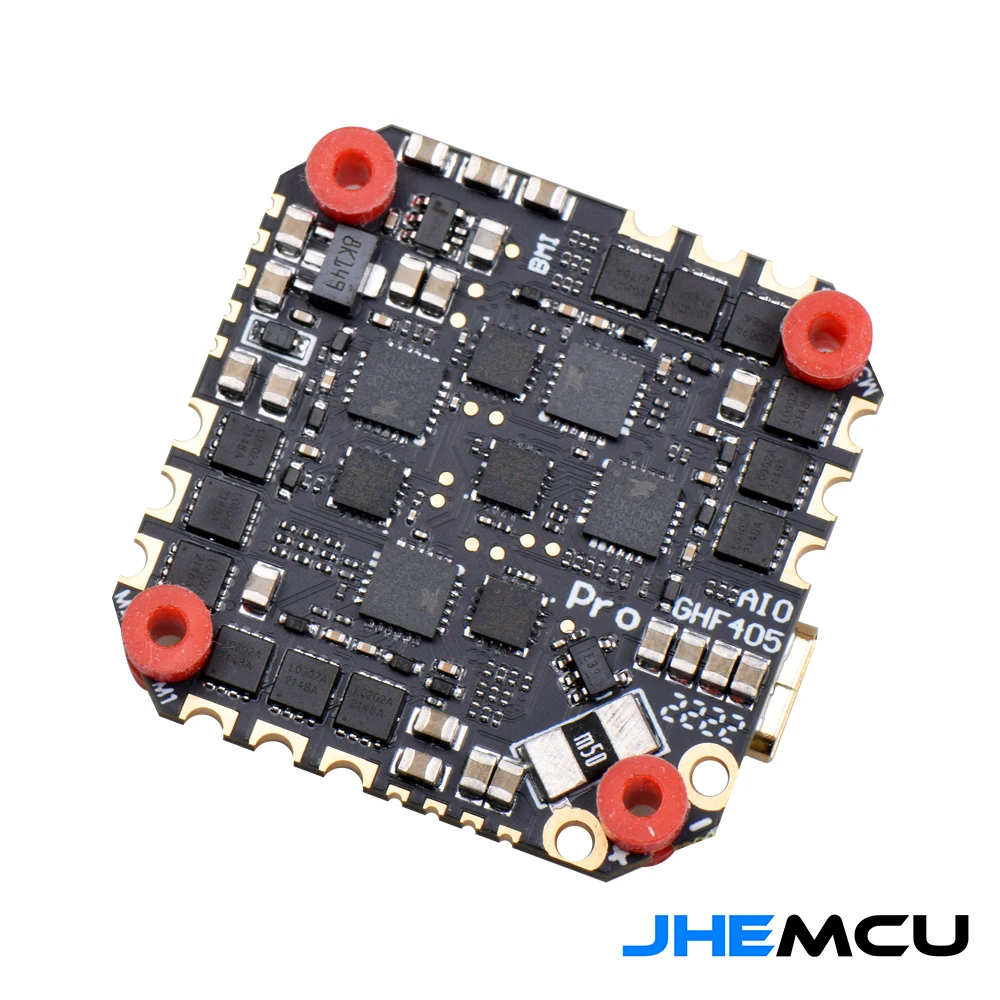 Контроллер полета JHEMCU GHF405AIO Pro 45A MPU6000 F405 25 5 х25 мм BLHELIS 4 в 1 ESC 3-6S для FPV гоночных