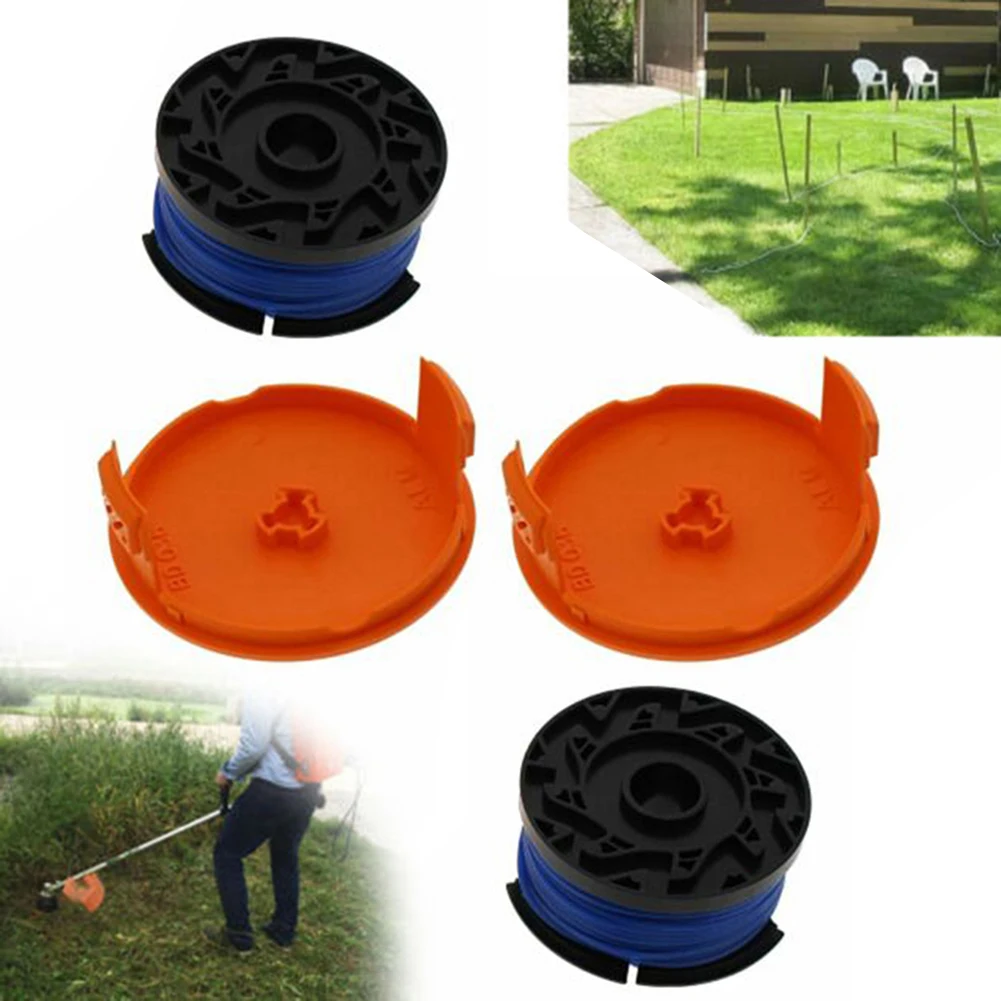 

Комплект катушек и колпачков для Black & Decker Reflex GL540 GL544 GL544C GL420C, высококачественные катушки, детали для триммера