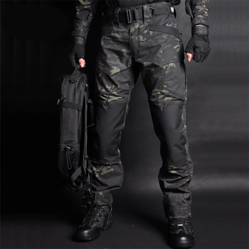 

Men Jogger Tactical Pants Camouflage Military Cargo Sweatpants Loose Camo Casual Trousers Joggers pantalones tacticos XXXL