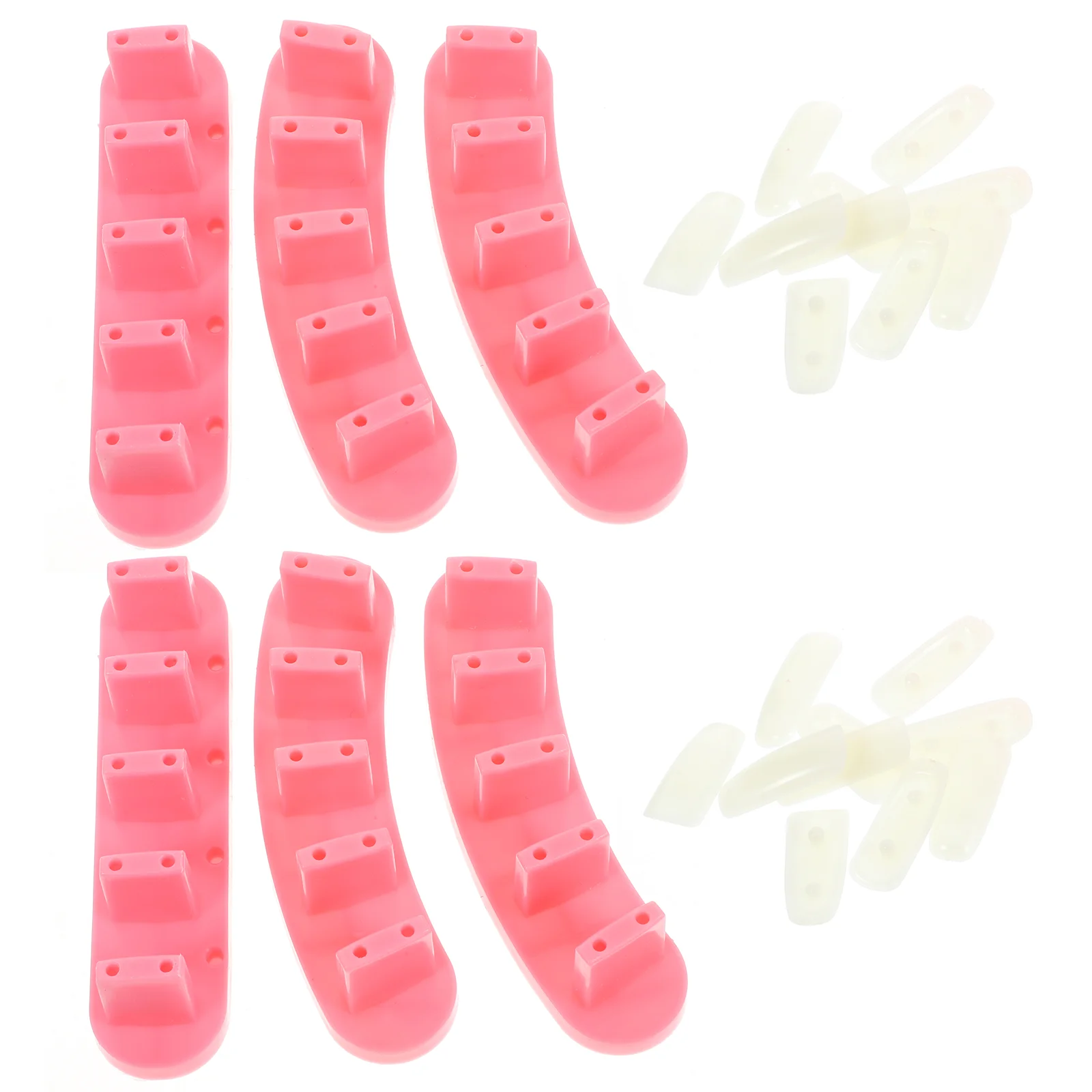 

2 Boxes Nail Training Rack Show Practice Tip Stand for Nails Display Pack