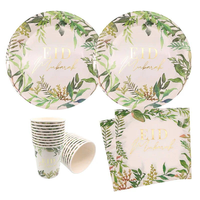 10 шт. одноразовые бумажные подносы в виде зеленых листьев