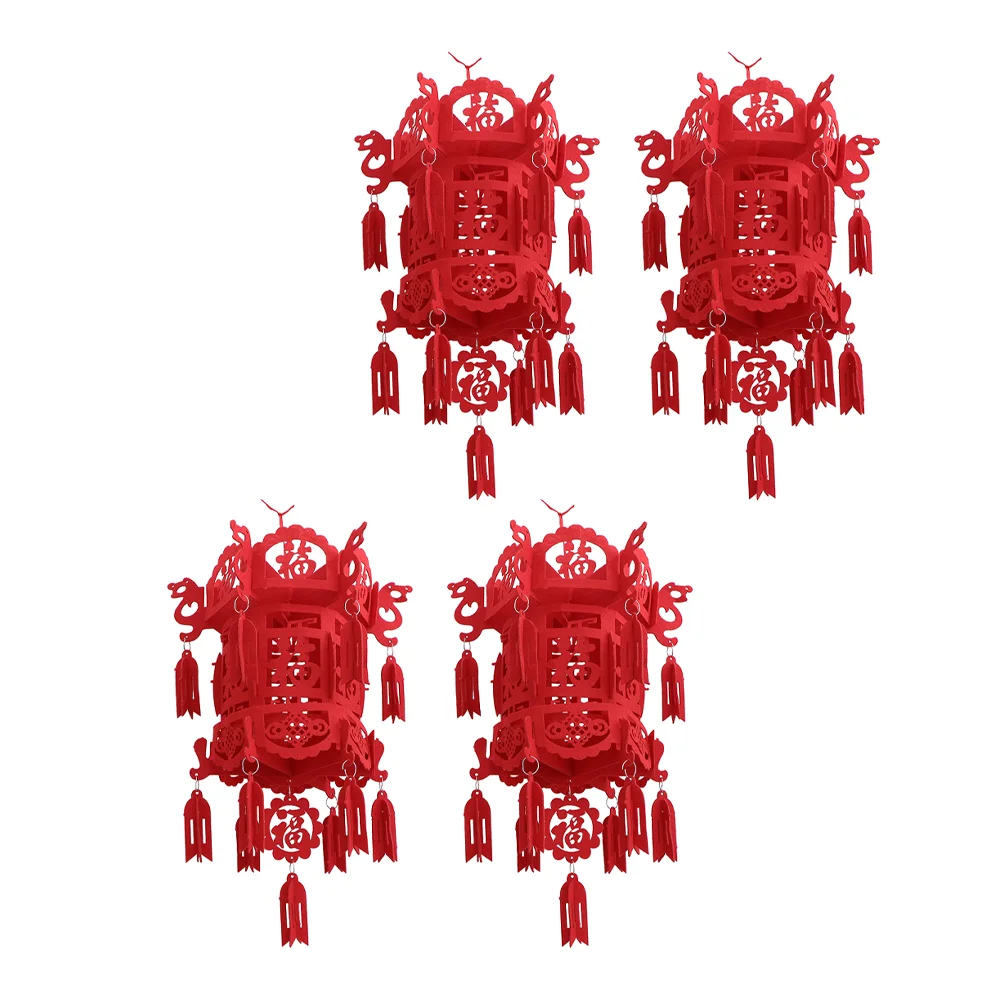 

Lantern Chinese Year Red Hanging Festival New Lanterns Spring Paper Decor Wedding Blessing Decorativefu Japanese