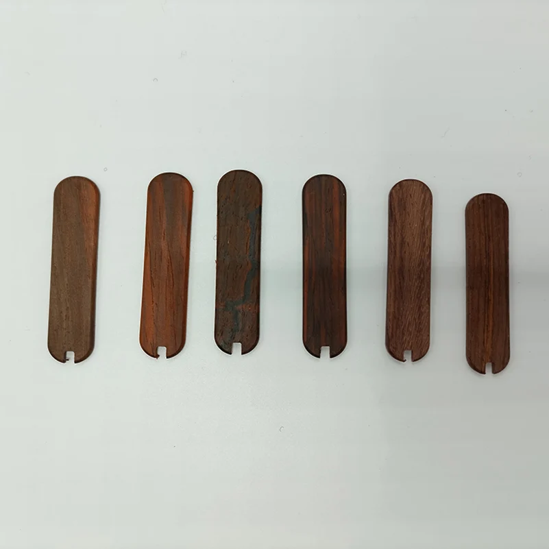 Натуральный материал черного дерева с ЧПУ ручка ножа нашивки весы для 58 мм Victorinox