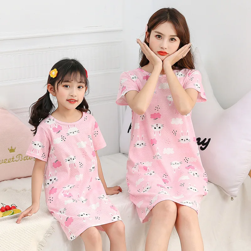 

Cartoon Teen Girls Night Dress Child Nightgown Summer Pajamas for Teen Girls Kids Night Dress Sleepwear Kids Princess Homewear