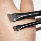 Кисть для контурирования бровей, 2 шт.компл., для подводки глаз, портативная небольшая угловая кисть для подводки бровей, косметические инструменты для женского макияжа