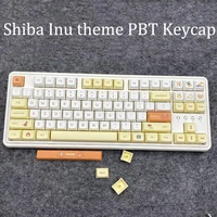 139 keys xda profile pbt keycaps shiba inu theme personalized sublimation anime key cap for cherry mx switch mechanical keyboard