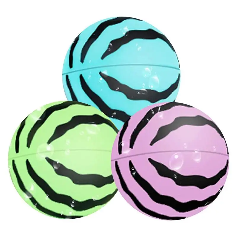 

Watermelon Shape Soft Safety Silicone Balls Reusable Water Balloons Outdoor Toy Balloons For Outdoor Team Games Easy To Fill Bal