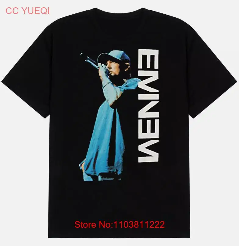 Мужская футболка Eminem с микрофоном коротким рукавом