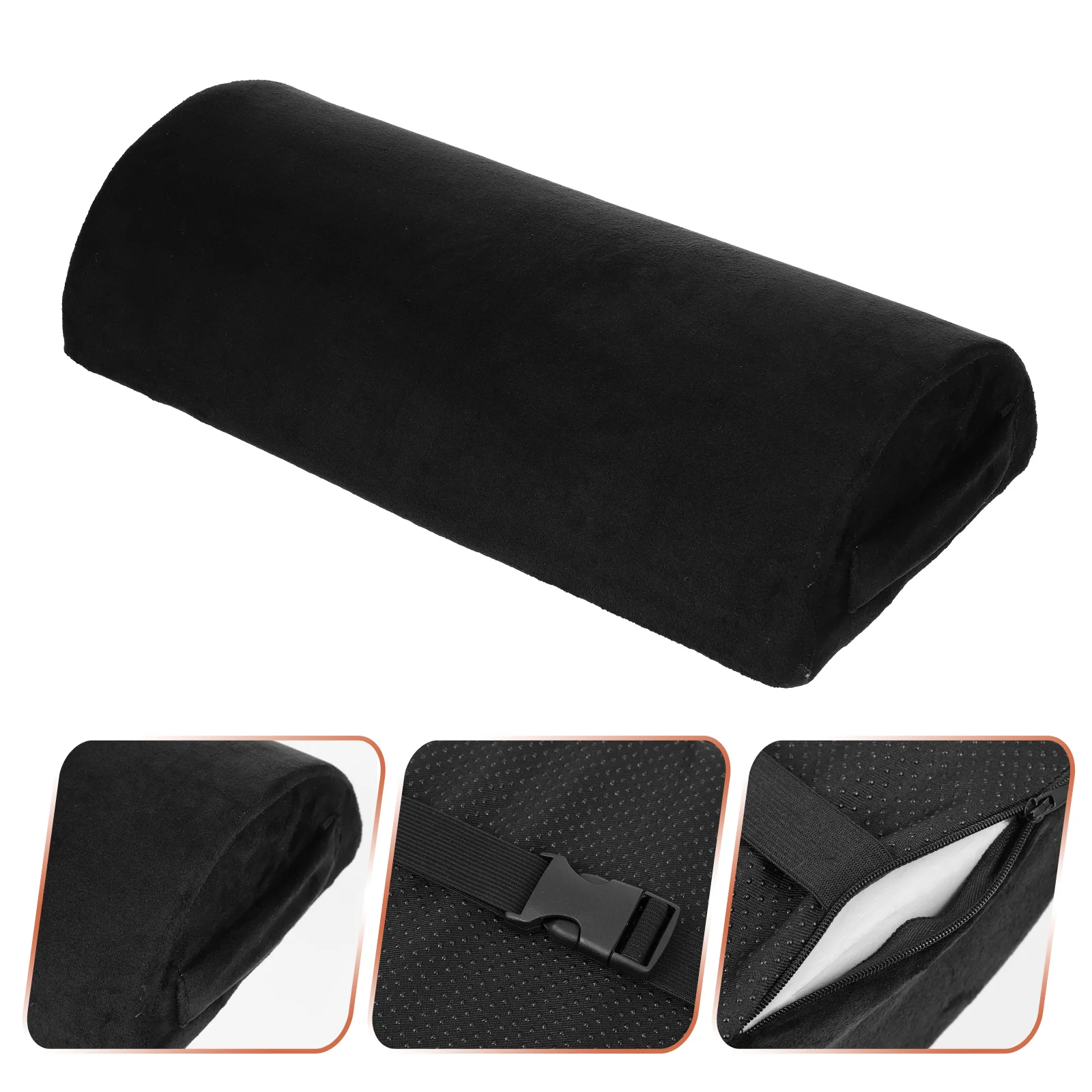 

Half Round Pillow Leg Detachable Lumbar Support Decorative Office Mat Half-round Bolster