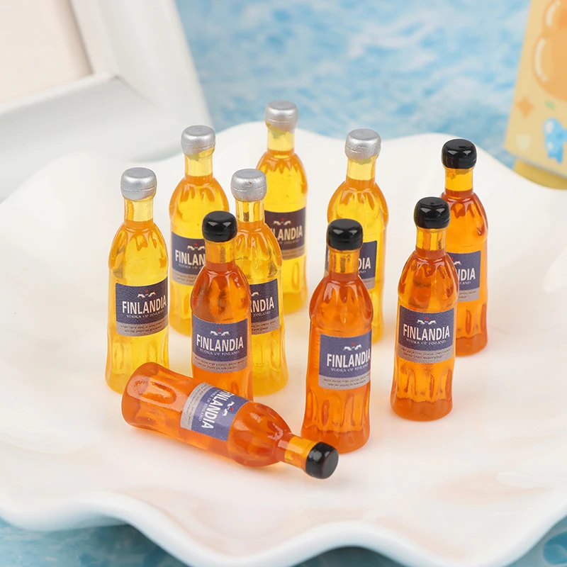 

5 шт. 1:1 миниатюрная мебель для кукольного домика, водка, бутылка вина, имитация напитков, модель игрушек, декоративные аксессуары