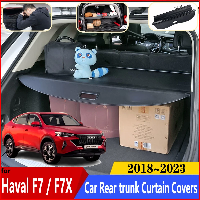 Автомобильная занавеска для багажника Haval F7 F7X аксессуары 2018 ~ 2023 багажник груза