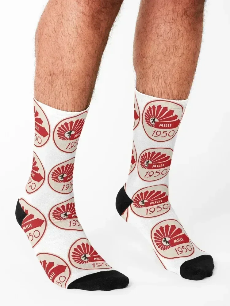Винтажные гоночные носки Mille Miglia 1950 детские хлопковые ретро дизайнерские