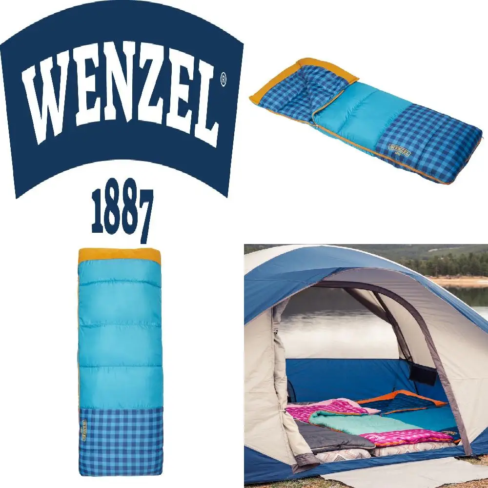 

Trendy Blue Outdoor Youth Sleeping Bag - Keep Comfortable and Warm at 40F-50F Degree for Camping.