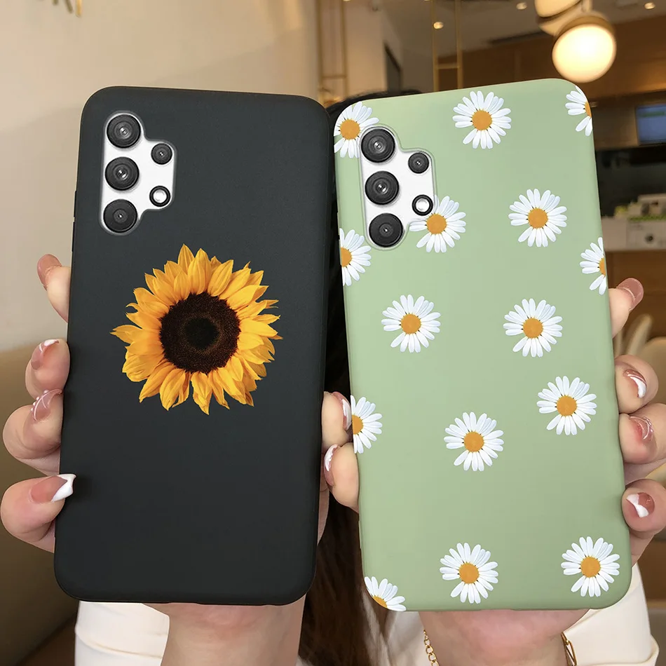 Роскошный модный силиконовый защитный чехол для Samsung Galaxy A32, A52, чехол с мультяшными цветами, авокадо, чехол для Samsung A32, A52, 4G, Φ, A326B