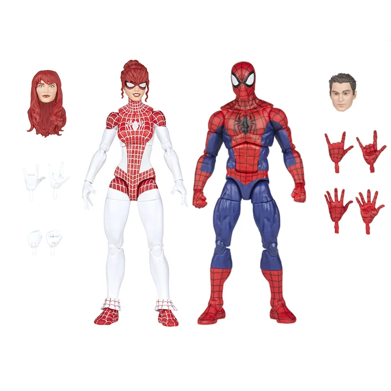 

Marvel Legends 6" Spiderman Renew Your Vows Amazing Spider Man Peter Parker Spinneret Mary Jane Watson Action Figure Retro Toy