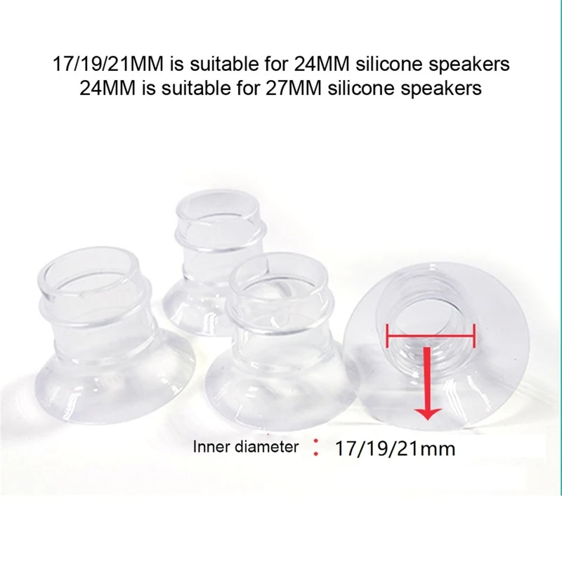 

17/19/21mm Flange Inserts for Breast Pump Shields Funnels Cups Caliber Size Converter Reduce Nipple Tunnel Down