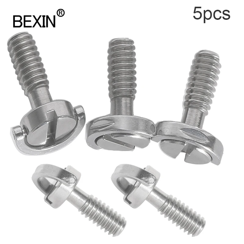 

1/4" screw camera release screw folding d ring tripod plate screw camera mount adapter long screw for camera quick release plate