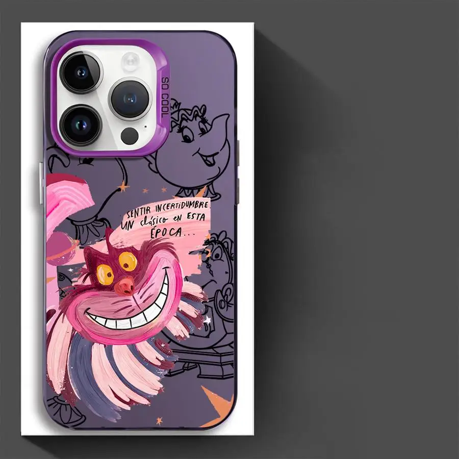 Disney Alice In Wonderland Phone Case for Apple iPhone 15 16 Pro Max 13 14 Plus 12 11 plus Matte