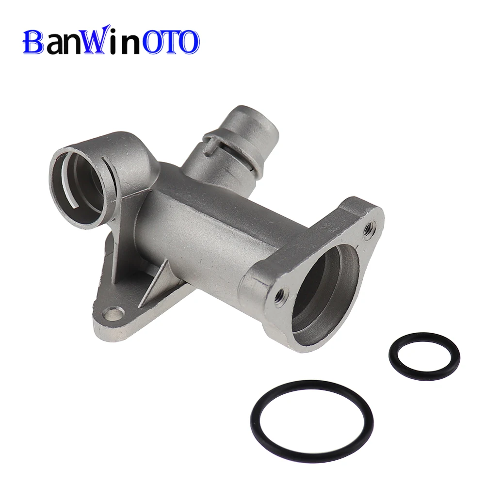 

BANWINOTO алюминиевый корпус термостата охлаждающая жидкость шланг Выходной фланец разъем для VW Passat Audi A4 1,8 T 058121132C 058121132A