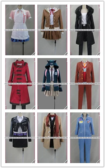 Dangan Ronpa DanganRonpa Kiyotaka Ishimaru Ibuki Mioda Monaca Towa персонажи одежда косплей костюм принимаются