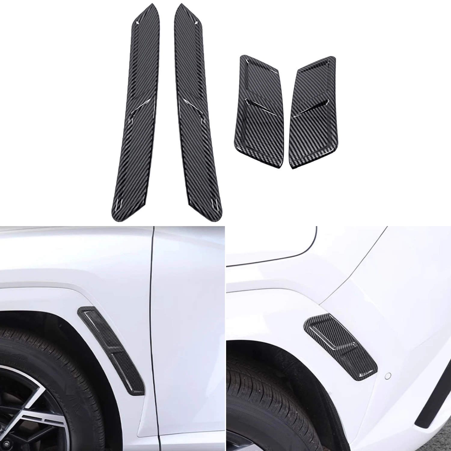 

Для Hyundai Tucson NX4 2021 2022 2023 2024 2025 автомобильное переднее и заднее колесо, боковая крышка для бровей, накладка, внешние аксессуары, 4 шт.