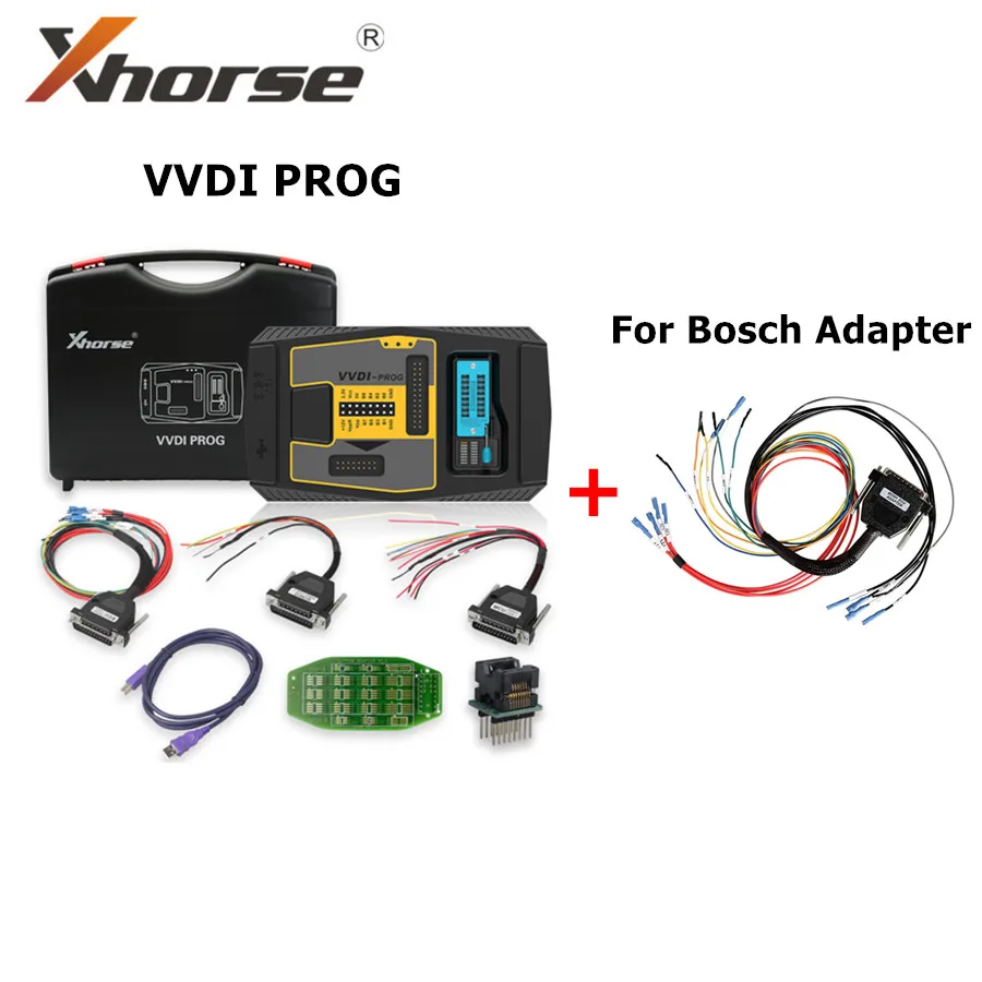 

Xhorse VVDI PROG V5.2.3 Auto Programmer VVDI PROG Plus For Bosch Adapter Read for BMW ECU N20 N55 B38 ISN Without Opening