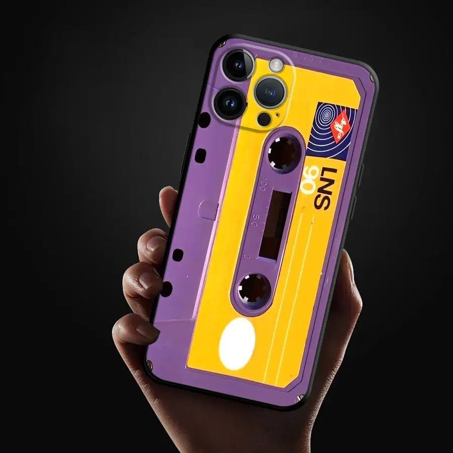 Фото Винтажный чехол-кассета для Apple iPhone 17 Pro Max, 16, 11, 17e, 14, 13, XR, XS MAX, 12, Air, 15 Pro, 7, 8 №4