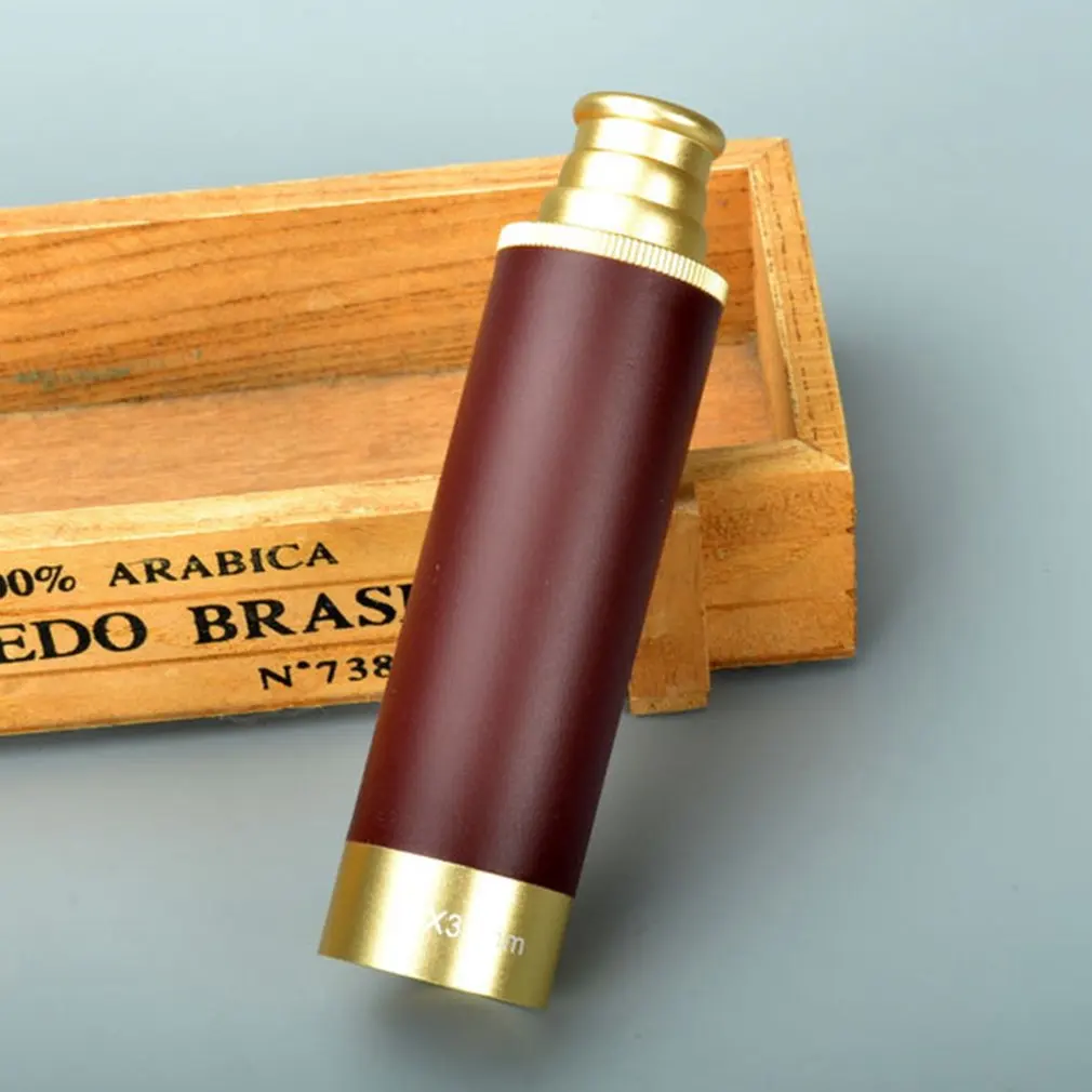 

Новинка, телескоп пиратов Карибского моря 25x30, монокулярный телескоп, оптика, морской латунный телескоп Spyglass для кемпинга на открытом возду...