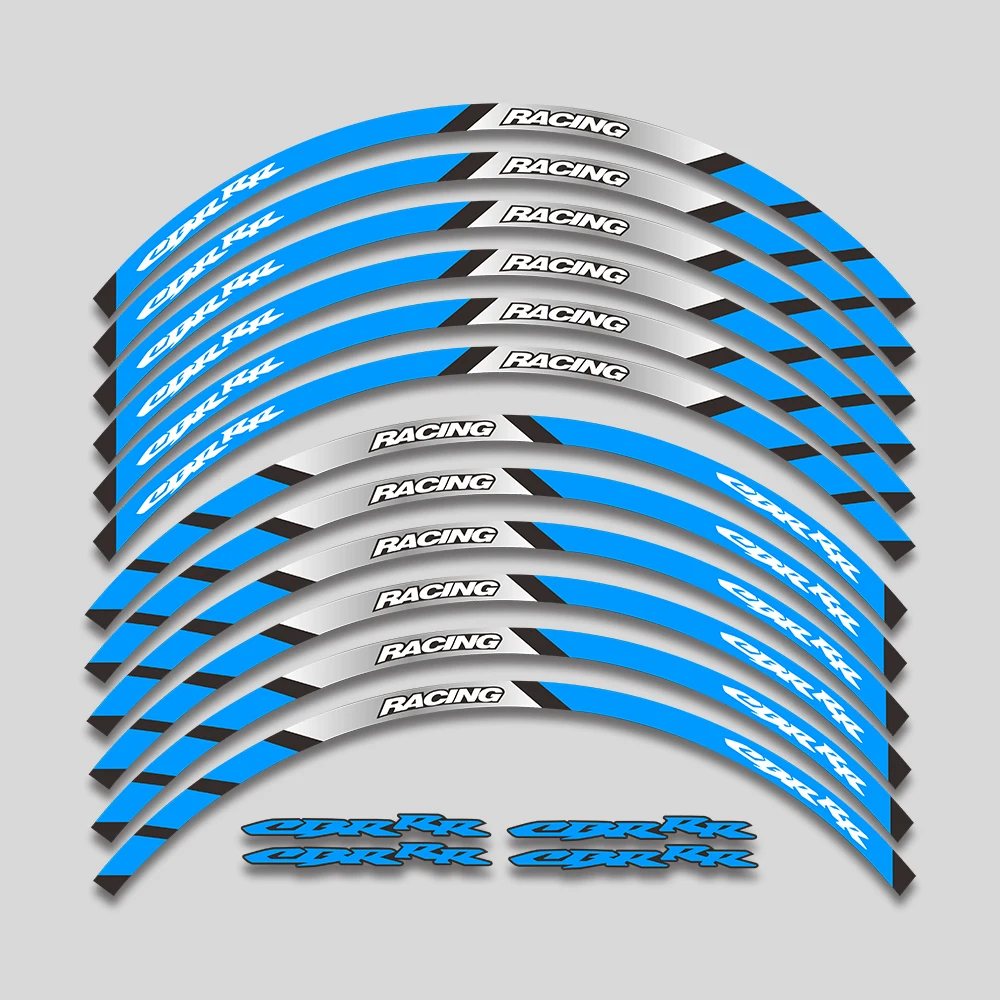 

For Honda CBRRR CBR RR CBR600RR CBR1000RR Motorcycle Stickers Decorative Accessories Wheels Decal Rim Tire Reflective Stripe Set