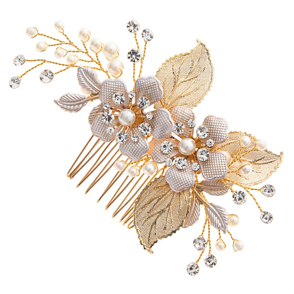 

Hair Combs for Women Accessories Wedding Clip Flower Bride Aesthetic Side Styling Bridal