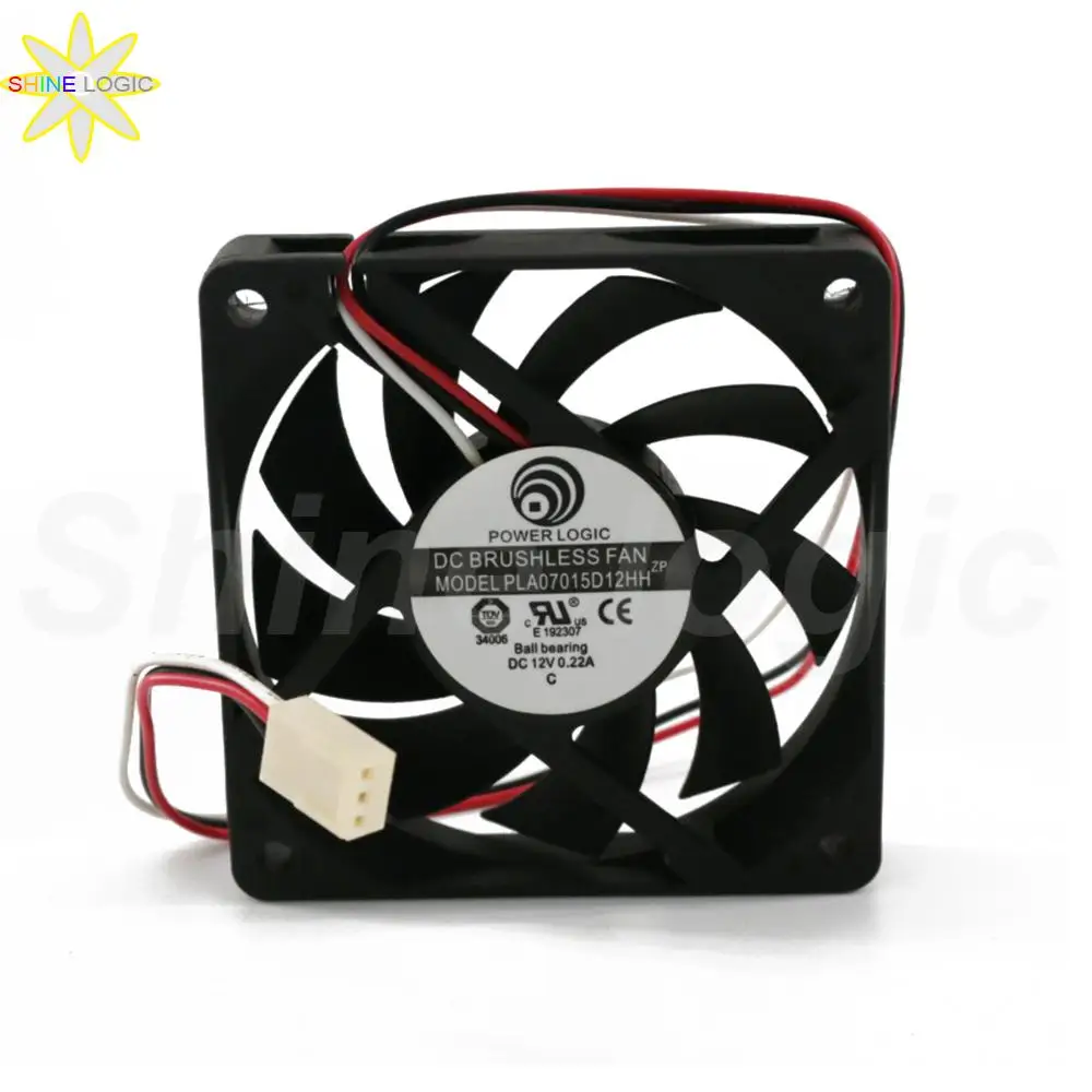 

1Pcs Brand new Origional For POWERLOGIC PLA07015D12HH 7015 70*70*15MM 3Line DC 12V 0.22A Inverter Server Cooling Fan