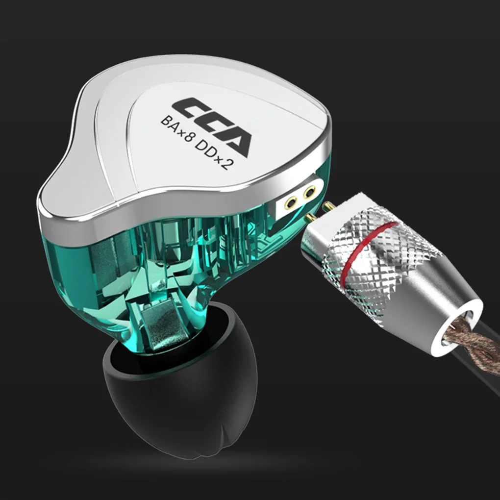 

CCA C10 4BA 1DD 5 Drive Unit Headset Hybrid In Ear Earphone HIFI DJ Running Sports Earphone Detachable Detach 2PIN Cable AS10