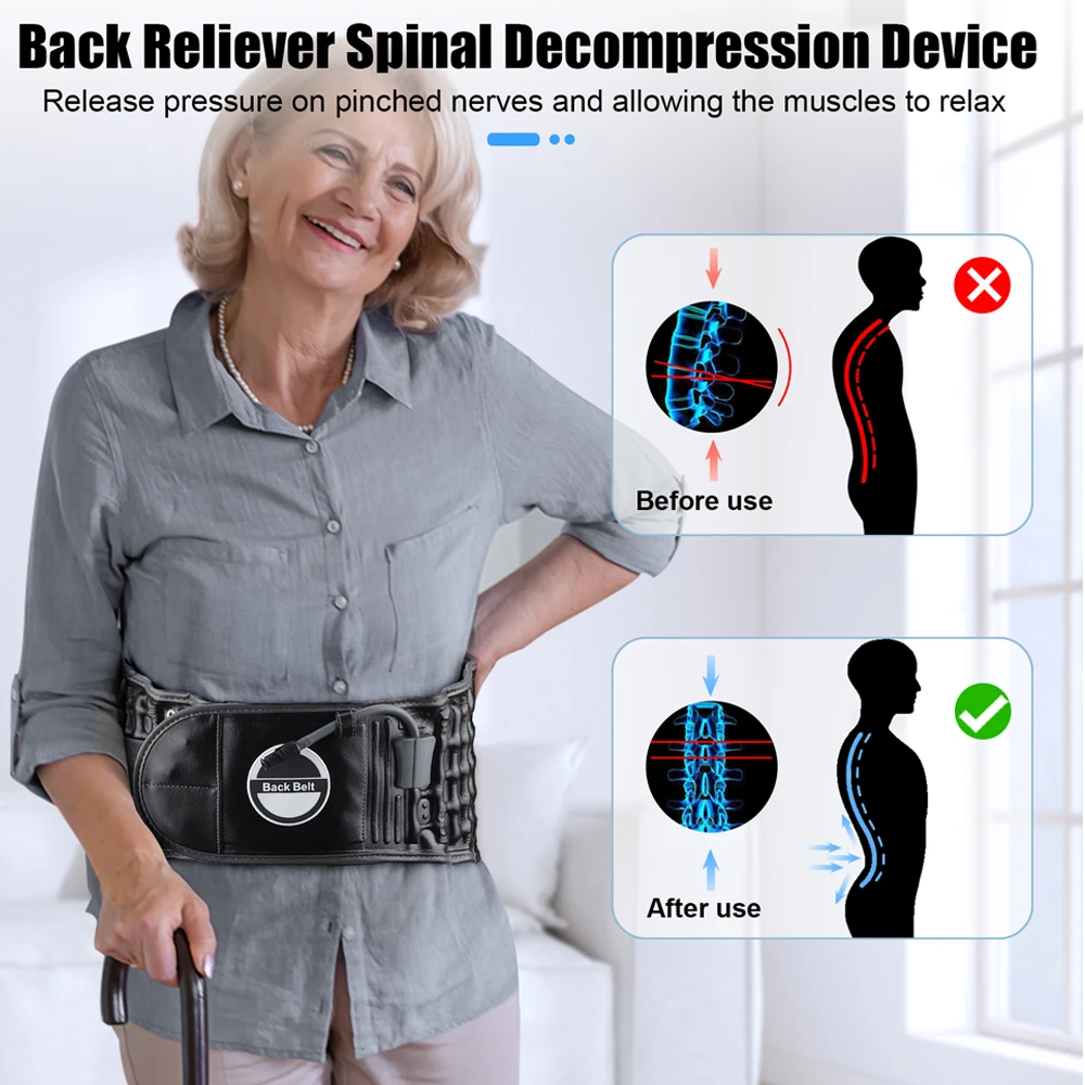 

Back Decompression Belt Lumbar Support for Back Pain Relief Lumbar Disc Herniation Lumbar Traction Belt Lumbar Traction Device