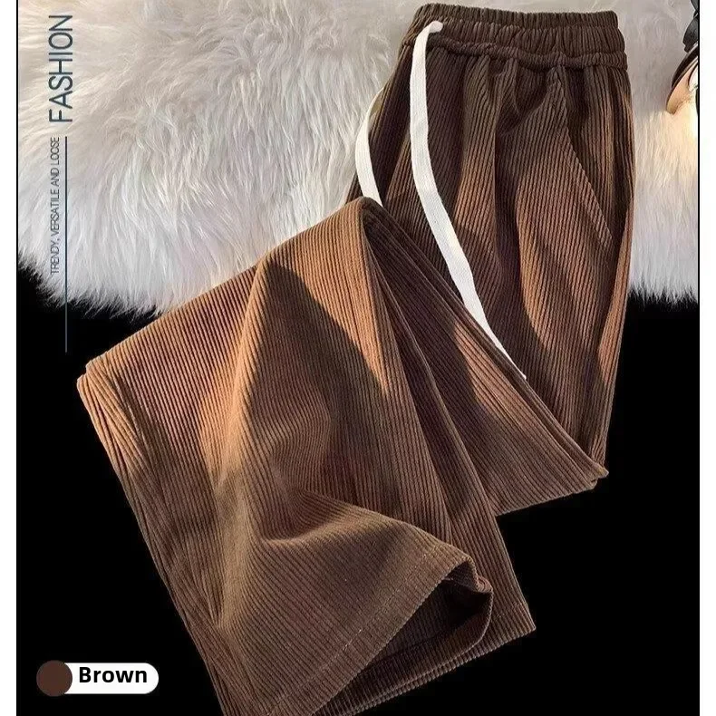 ЯПОНСКИЕ ВИНТАЖНЫЕ вельветовые брюки мужские модные Универсальные свободные