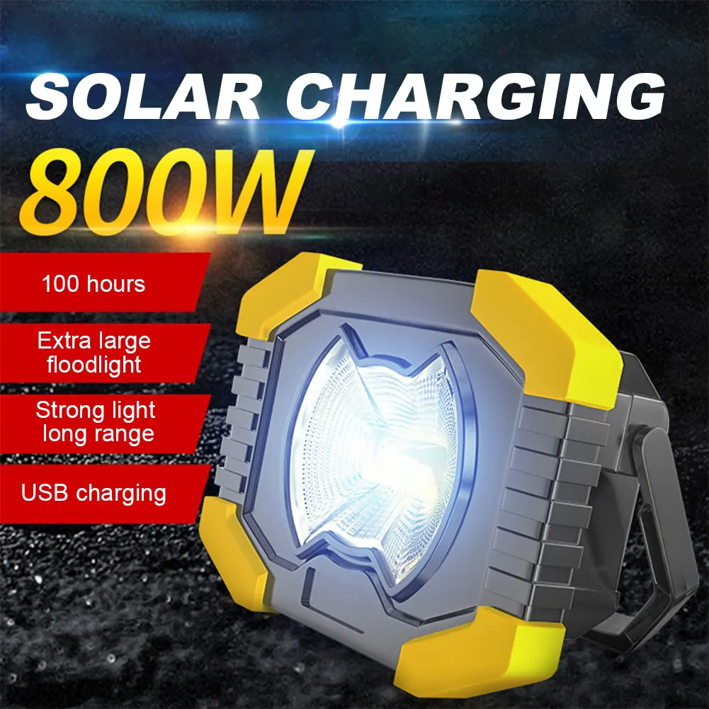 

300lm 2 Modes COB LED Searchlight Torch Waterproof Camping Work Lights Spotlight Super Bright Led USB Rechargeable Flashlight