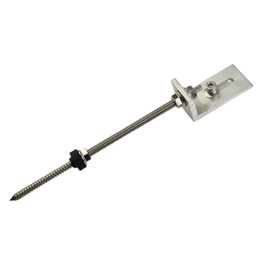 Кронштейны Винты для столба Серебристые солнечные трапециевидные с L-образным