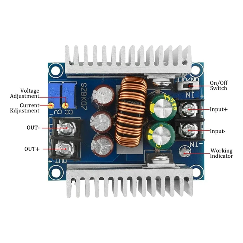 Модуль высокомощного понижающего преобразователя постоянного тока с