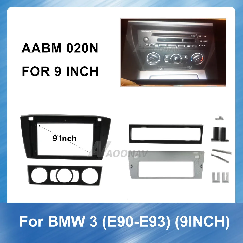 

Car Radio Stereo Fascia Panel Frame CD Dashboard Panel Audio Frame for BMW 3-Series E90 -E93 Frame Dashboard Installation