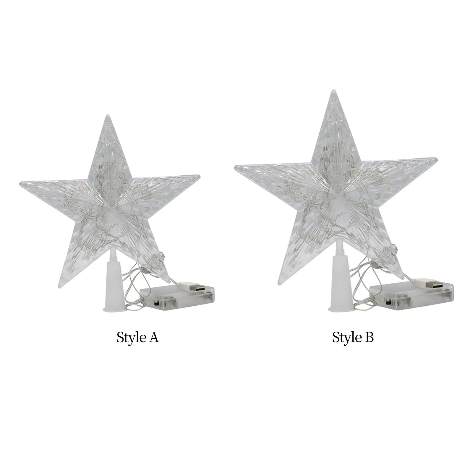 

Christmas Tree Top Star Colorful Light Treetop for Home Decor