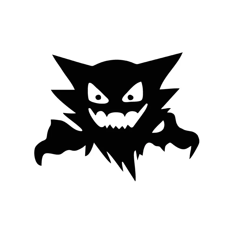 

11,7 см * 15 см Pokemon Gengar Devil автомобильные наклейки персонализированные украшения окна заднее стекло кузов бампер наклейки