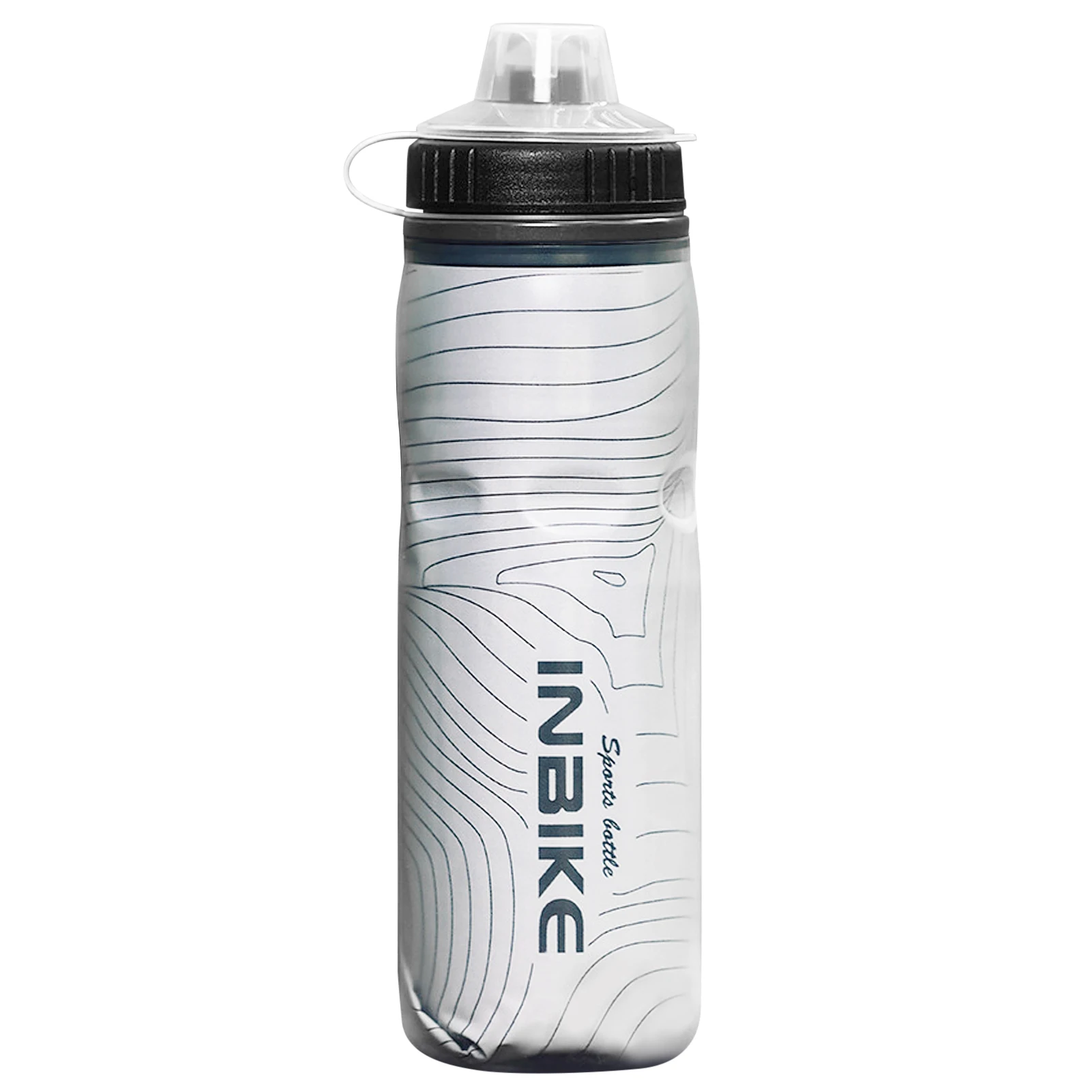INBIKE Insulated Mountain Bike Water Bottle BPA Free Cycling and Sports Squeeze Bottle with Dust Cover Water Bottle Bicycle