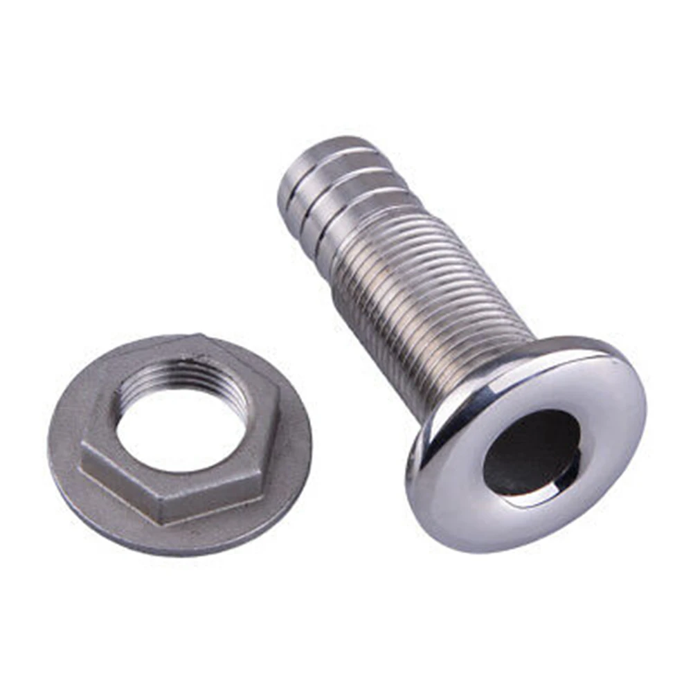 

Stainless Steel Marine Boat Thru Hull Fitting Connector For 1/2'' Hose Boat Drain Bilge Pump Plumbing Fittings