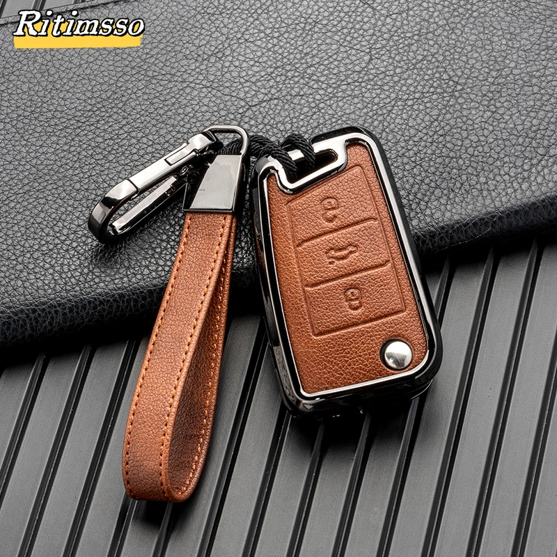 Автомобильный брелок с полным покрытием из цинкового сплава для VW Volkswagen Golf 7 MK7