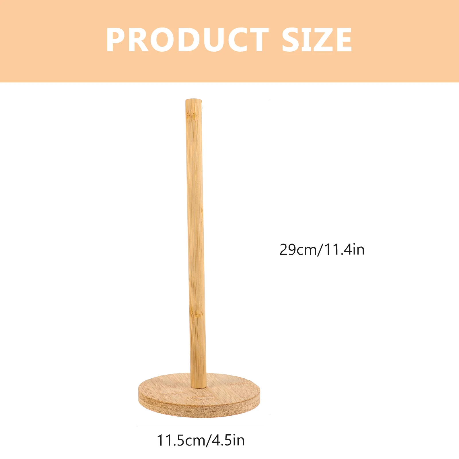 Держатель для бумажных полотенец Бамбуковое хранилище туалетной бумаги