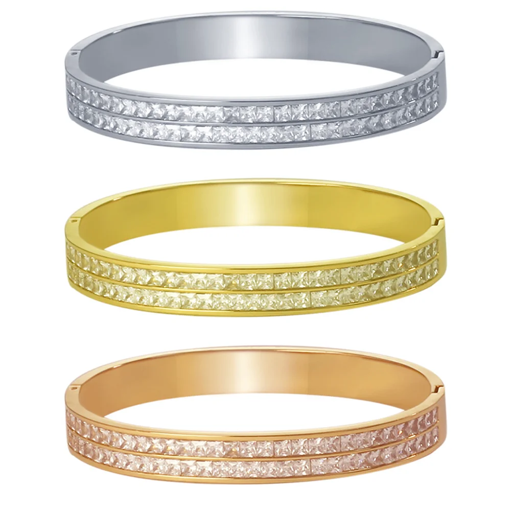 

Stainless Steel Jewellry Fashion Luxury Jewelry Wedding Bangles Custom Bracelets Friendship Designer Bracelet Bangle For Women