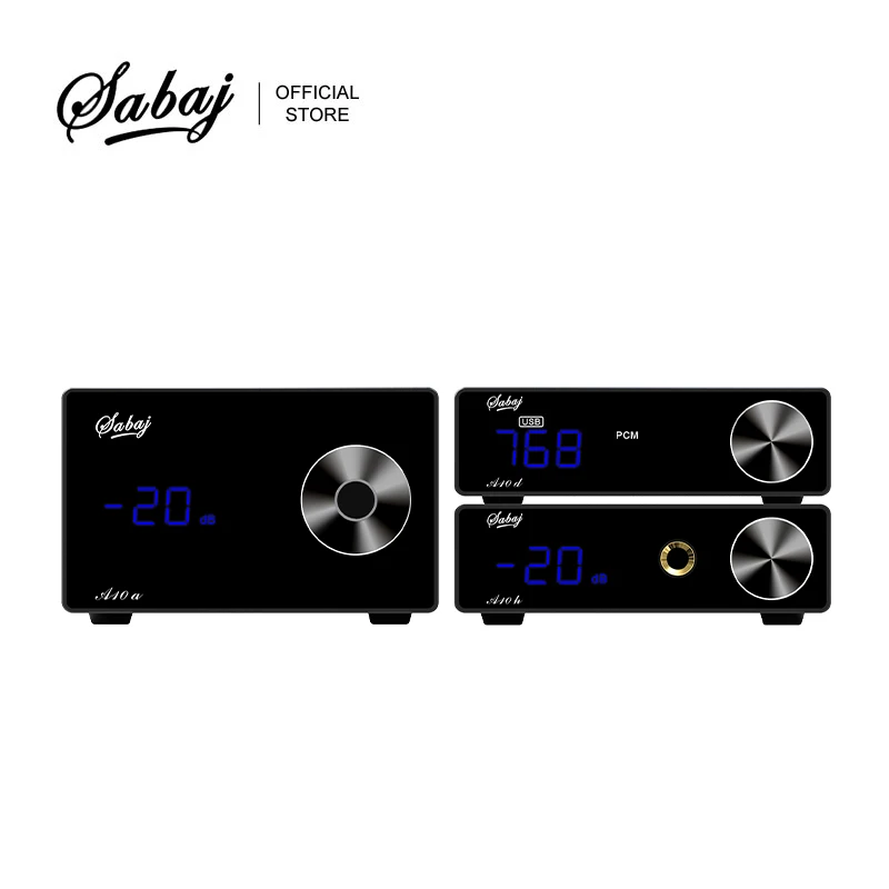 

Sabaj A10 Series Set HIFI Audio DAC A10d+ Digital Power Amplifier A10a+ Headphone Amplifier A10h Desktop With Remote Control